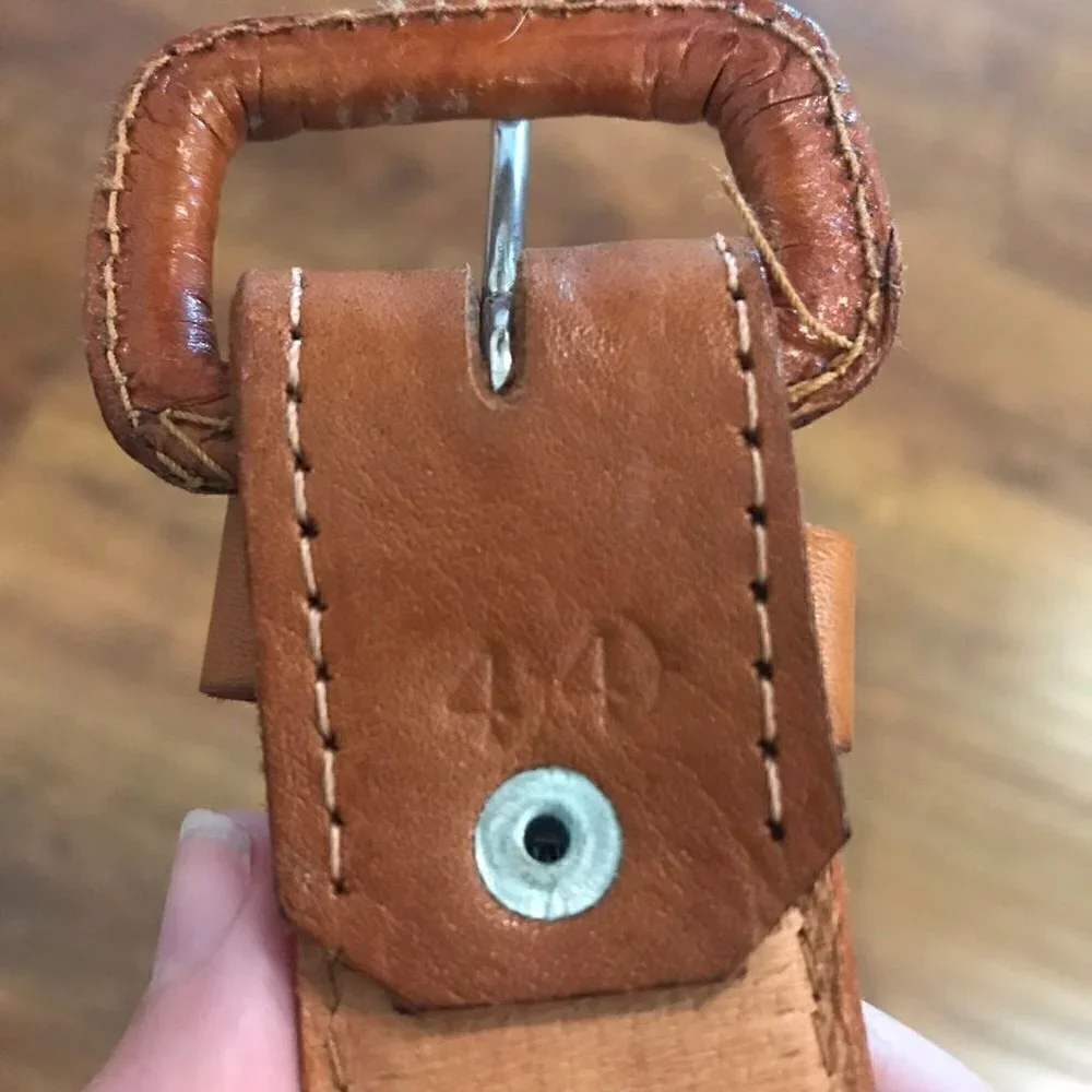 Leather handmade belt 44